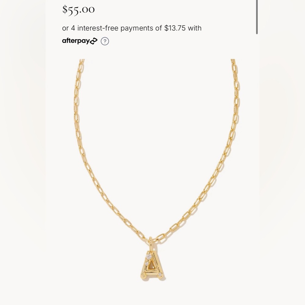 Kendra Scott Crystal Letter A